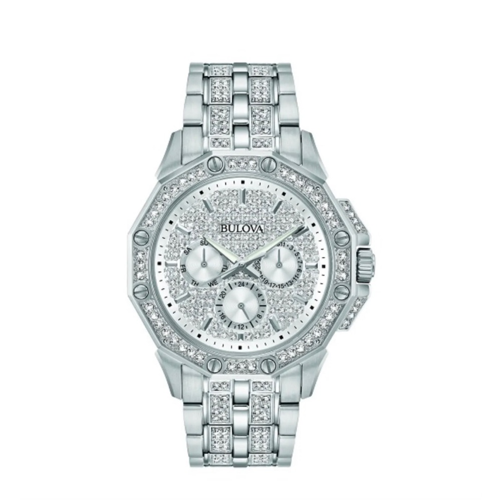 Bulova Octava Crystal Men's Chronograph Watch 96C134